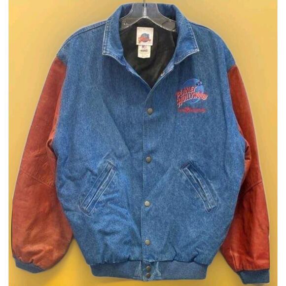 Planet Hollywood Jacket Medium Walt Disney World Letterman VTG Very Nice Cr5 - Picture 2 of 5